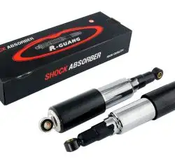 Амортизатори (пара) ЯВА 320mm, регульовані, закриті, чорні JING