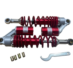 Амортизатори (пара) універсальні 340mm, газомасляні (червоні) KOMATCU (mod.A)