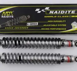 Амортизатори (пара) МІНСЬК 345mm, регульовані (хром) NDT