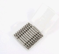 Біта двостороння PH2/PH2 65мм 1/4 S2 10шт OEM Біта двостороння PH2/PH2 65мм 1/4 S2 10шт OEM