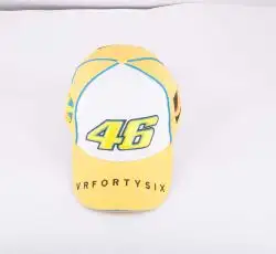 Бейсболка 46 VALENTINO ROSSI (жовто-біла)