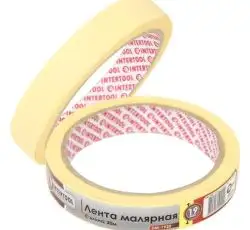 Лента малярная 19 мм, 20 м, желтая Лента малярная 19 мм, 20 м, желтая