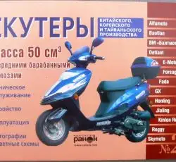 Інструкція скутери китайські 50сс з переднім барабанним гальмом (№25) (88стор) VDK-2