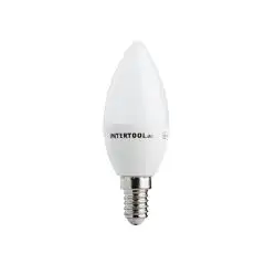 Лампа светодиодная LED C37, E14, 5Вт, 150-300В, 4000K, 30000ч (Свеча) GHI Лампа светодиодная LED C37, E14, 5Вт, 150-300В, 4000K, 30000ч (Свеча) GHI