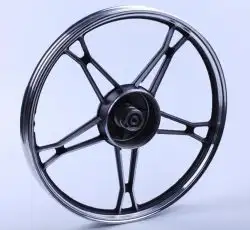 Диск колеса 1,2*17 (перед, барабан) (легкосплавний, чорний) Delta AMG