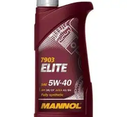 Олія 4T, 1л (SAE 5W-40, синтетика, Elite 5W-40 API SN/CF) MANNOL