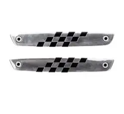 Наклейка (набір) шильдик CHECKERED FLAGS (13.5x2см)