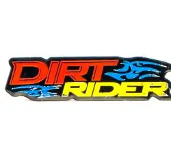 Наклейка DIRT RIDER (13х3.5см) 