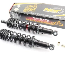Амортизатори (пара) Delta 340mm, регульовані, мякі (чорні) KOMATCU