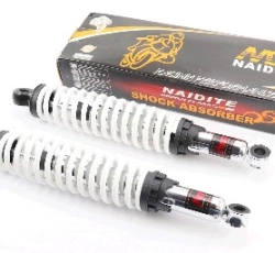 Амортизатори (пара) Delta 345mm, регульовані (білі) KOMATCU