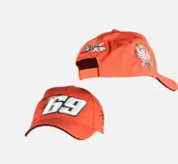 Бейсболка 69 NICKY HAYDEN (червона, 100% бавовна)