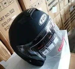 Шолом відкритий (mod:522) (size:XL, чорний матовий) FGN