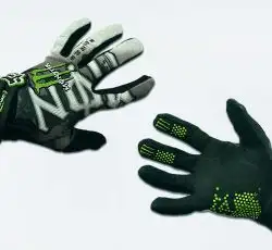 Рукавички FOX (mod: Monster energy, size: xl, чорно-білі)