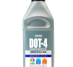 Рідина гальмівна DOT 4 (1 л) ХАДО Синтетика (каністра пластикова 1 л) ХАДО